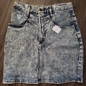 Acid Wash Jokko Denim Skirt
